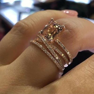 Flawlessly hers Rose Gold Colored ring