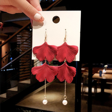 Rose Petal dangle Earrings