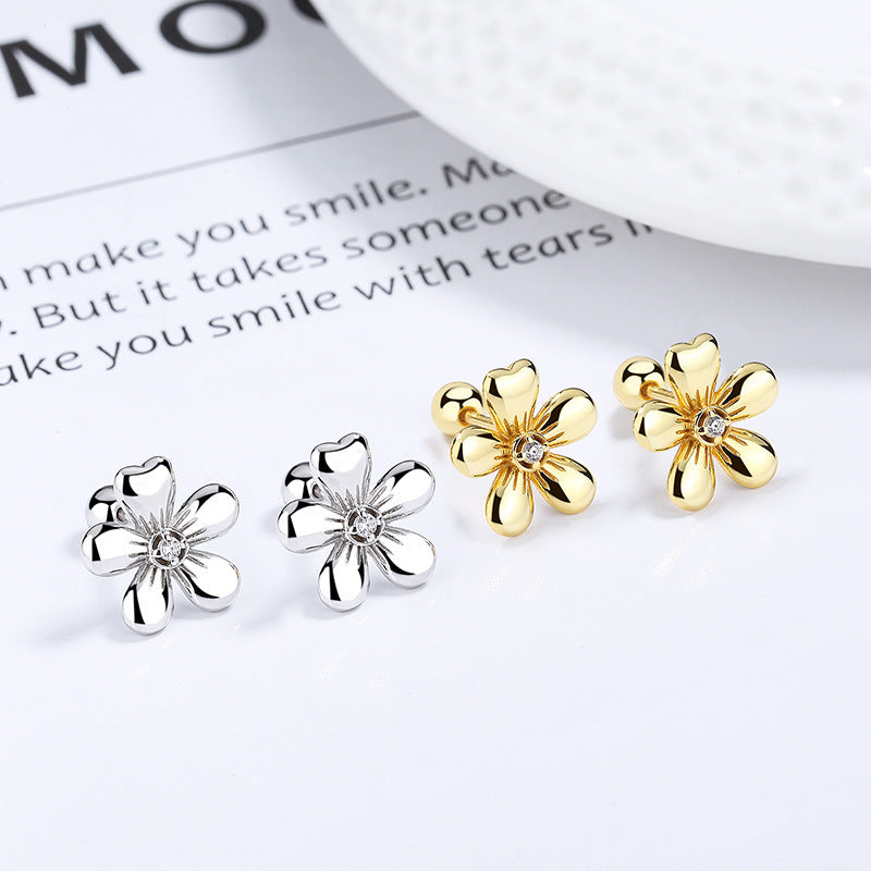 Minimalist Flower Stud