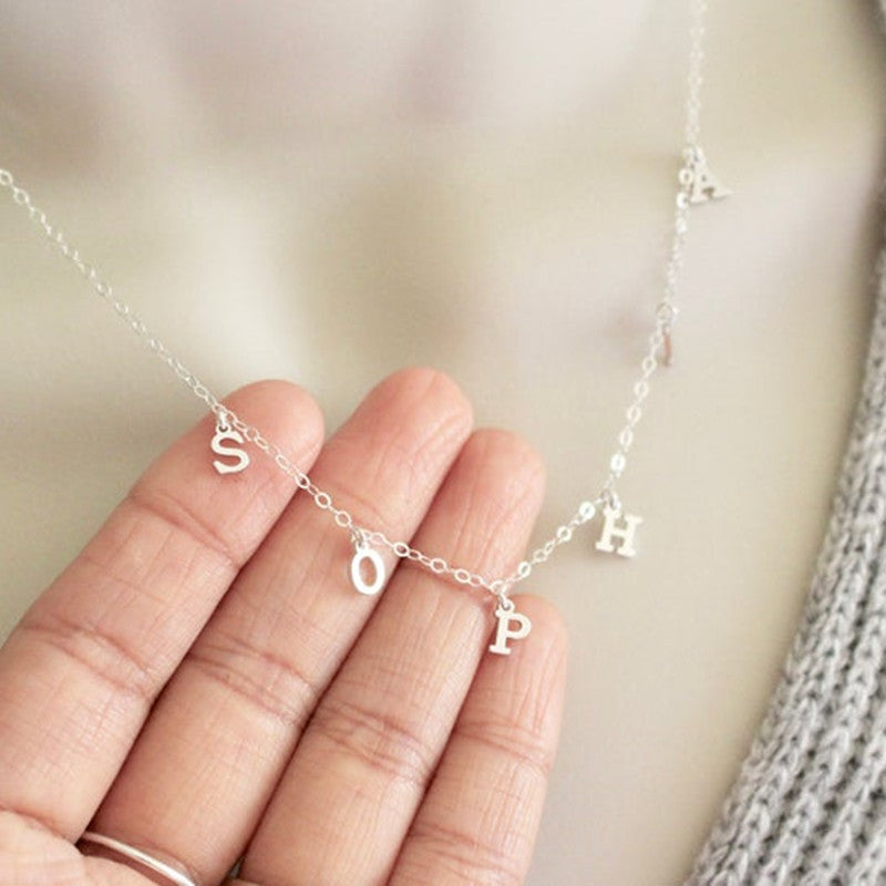 Dainty Personalized Name Pendant Necklace