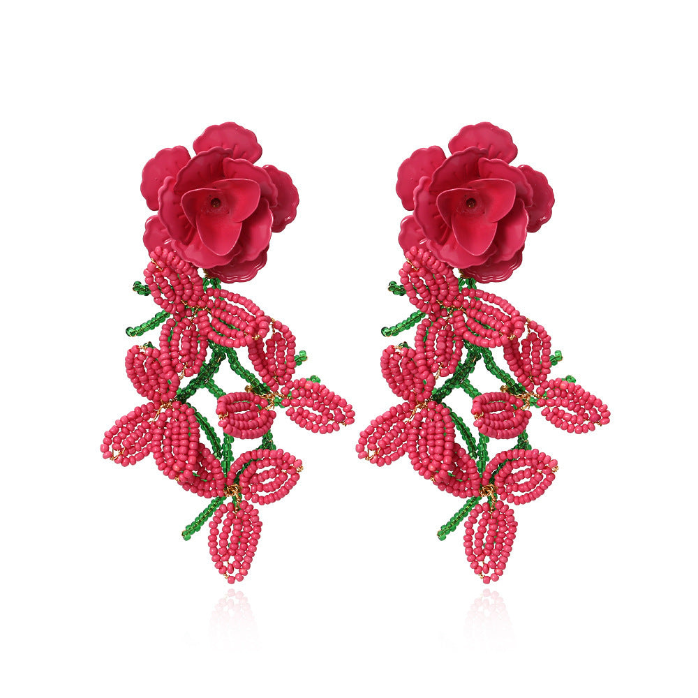 Gentle Rose Earrings