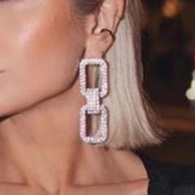 She's "THE ONE" faux diamond Earrings