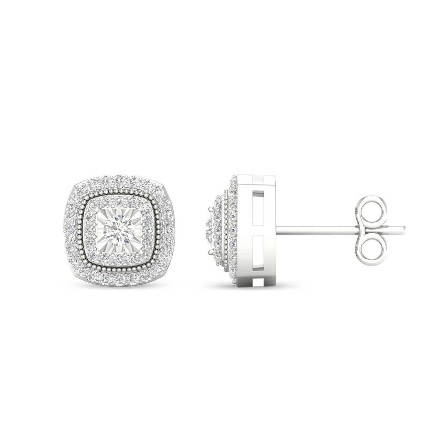 Elegant White Stud Earrings