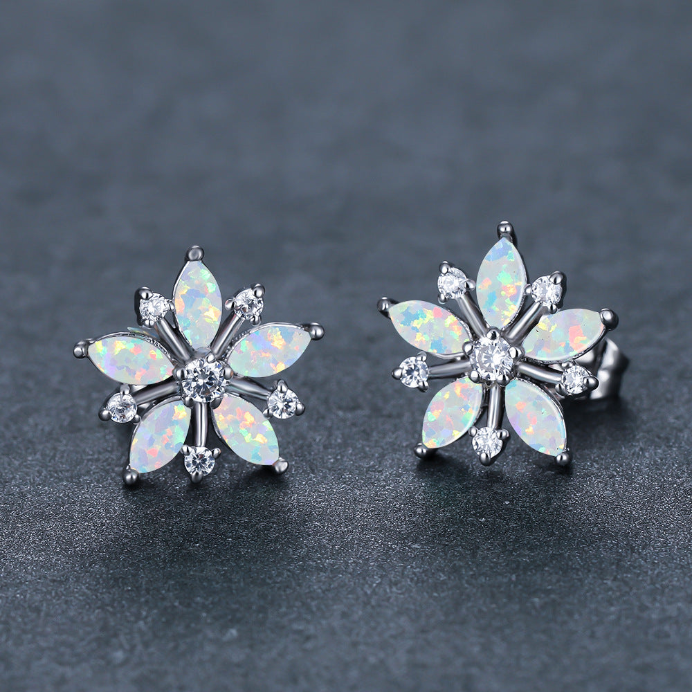 Elegant Colorful Bloom Earrings