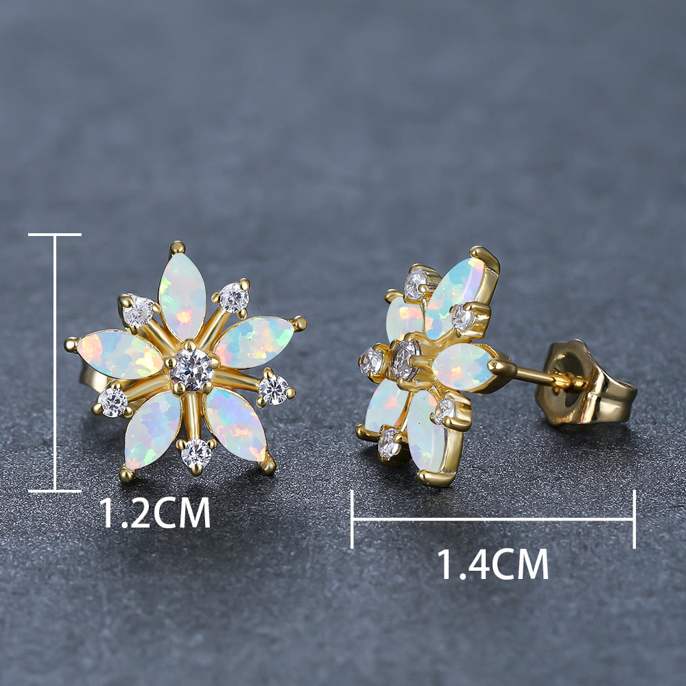 Elegant Colorful Bloom Earrings