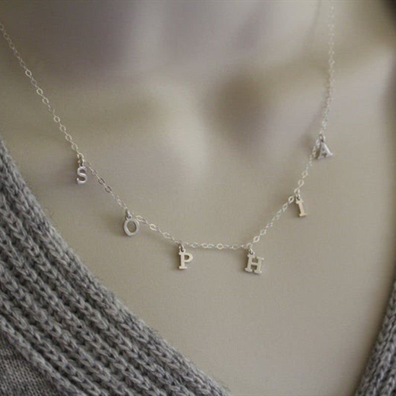 Dainty Personalized Name Pendant Necklace